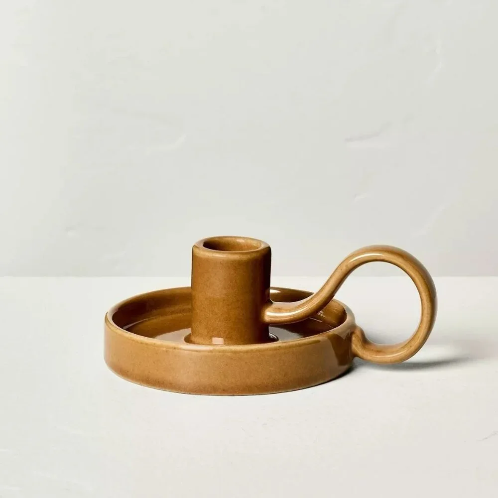 2pc Taper‎ & Pillar Candle Holder Brown – Hearth & Hand Magnolia, Target 2024